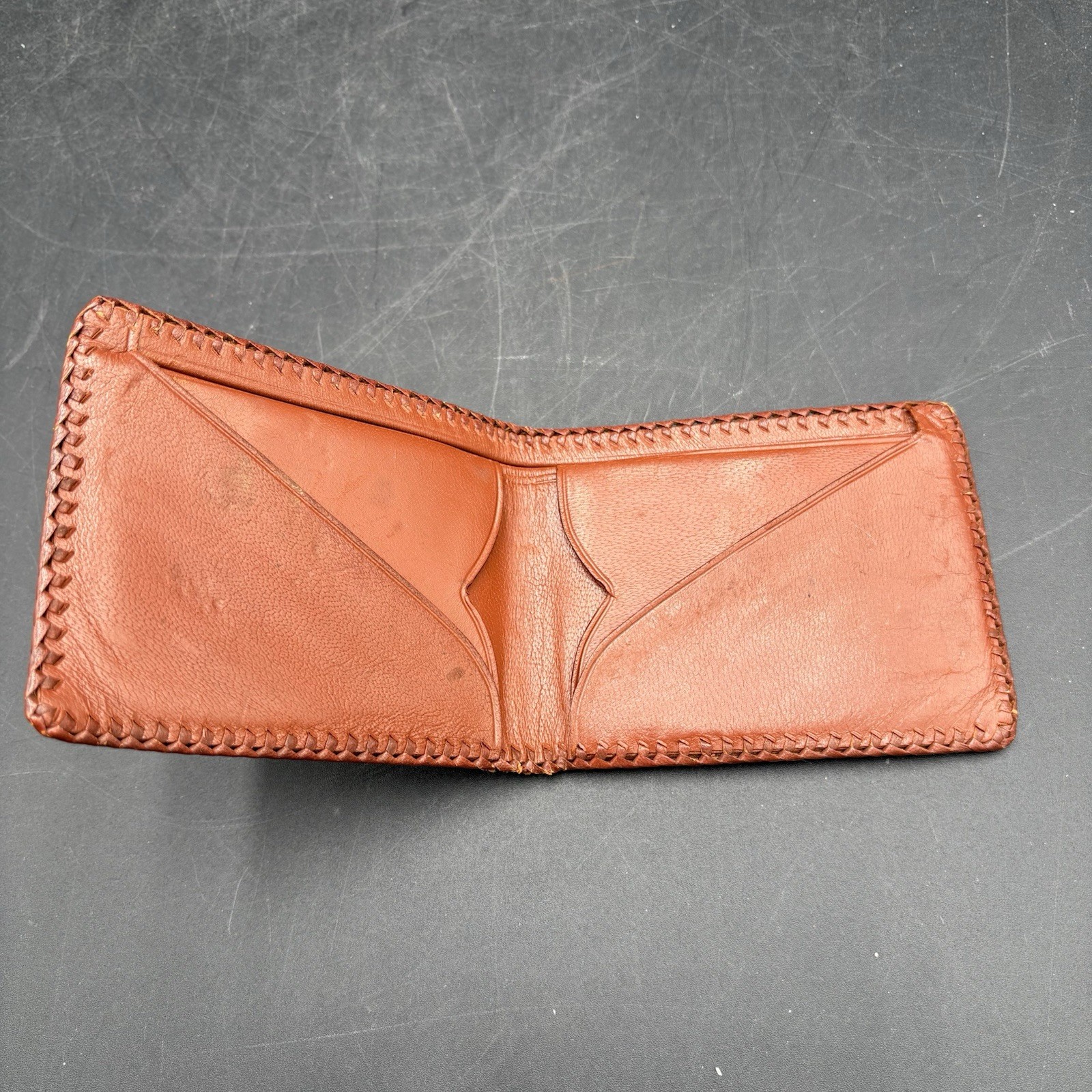 Vtg USAF Leather Wallet Tooled Air Force