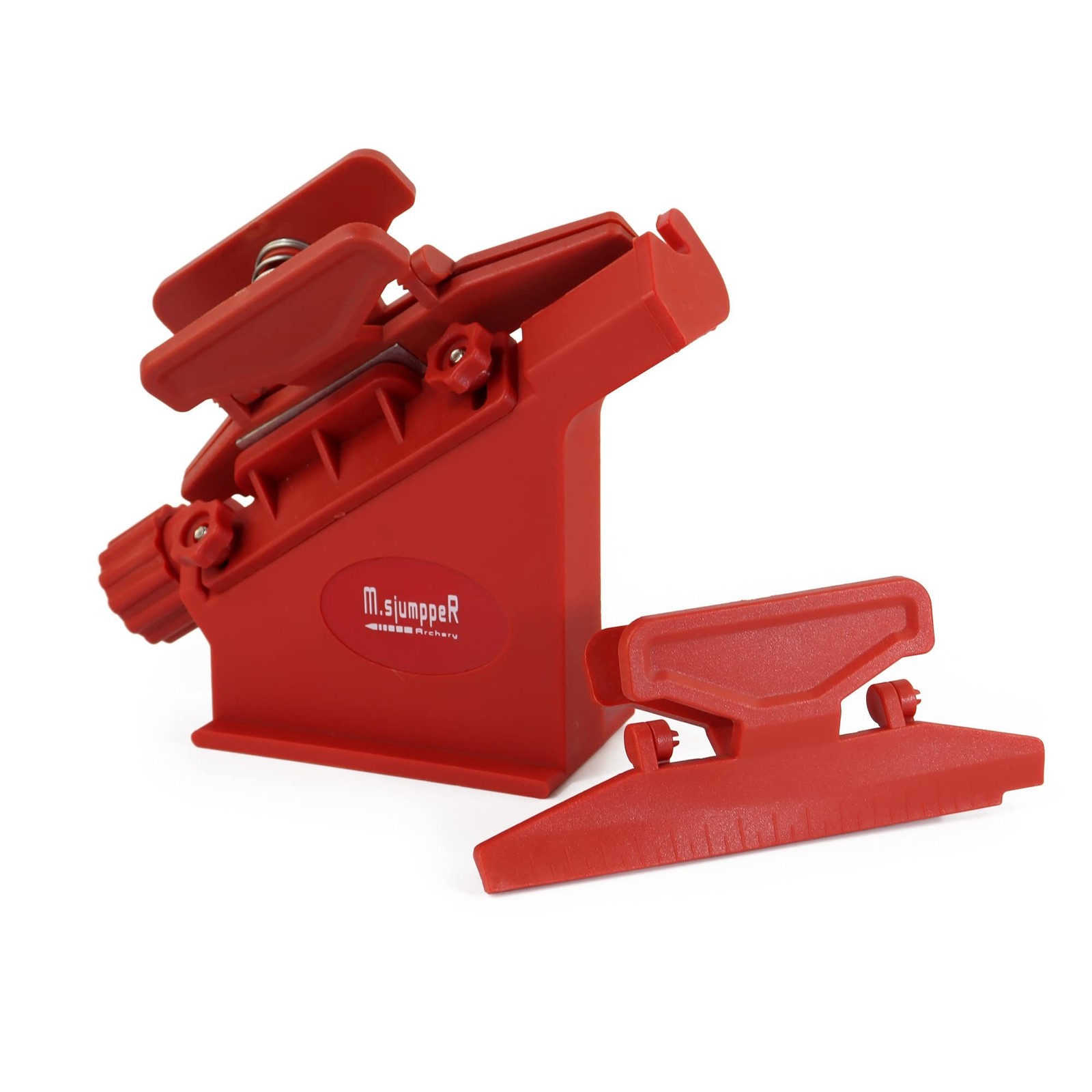 Fletching Jig with Straight Helix Clamps Adjustable Fletch Tool Feather Stick...