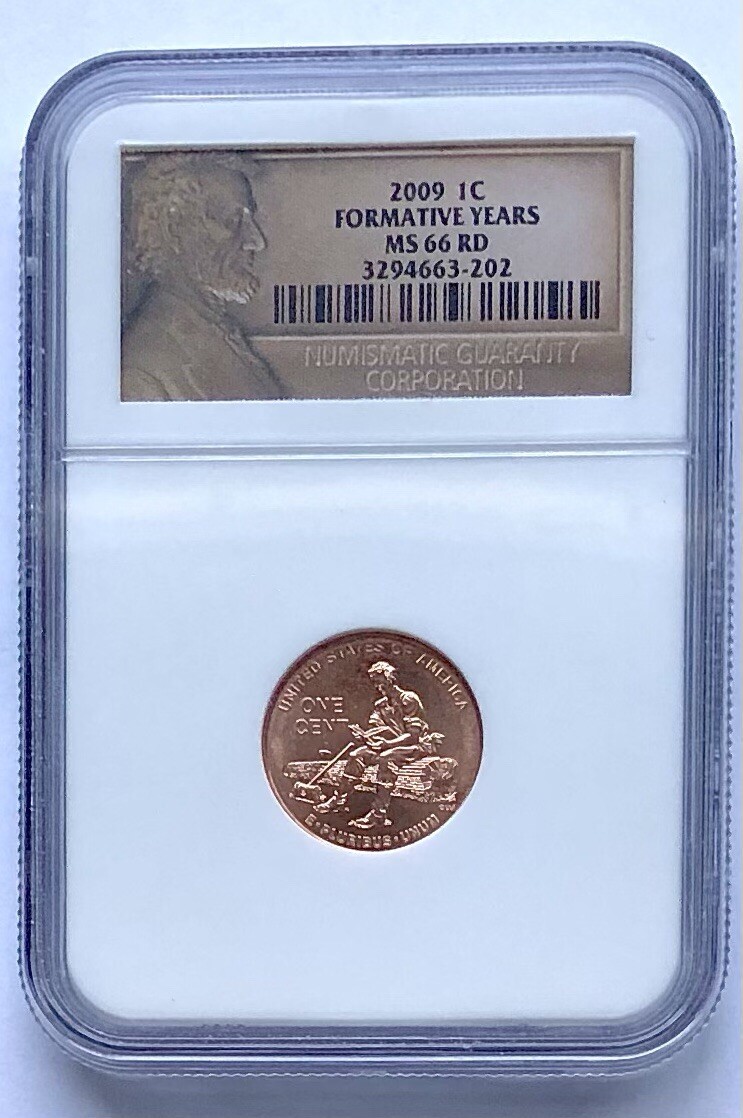 2009-P Lincoln Formative Years Bicentennial Cent - NGC Graded MS66RD