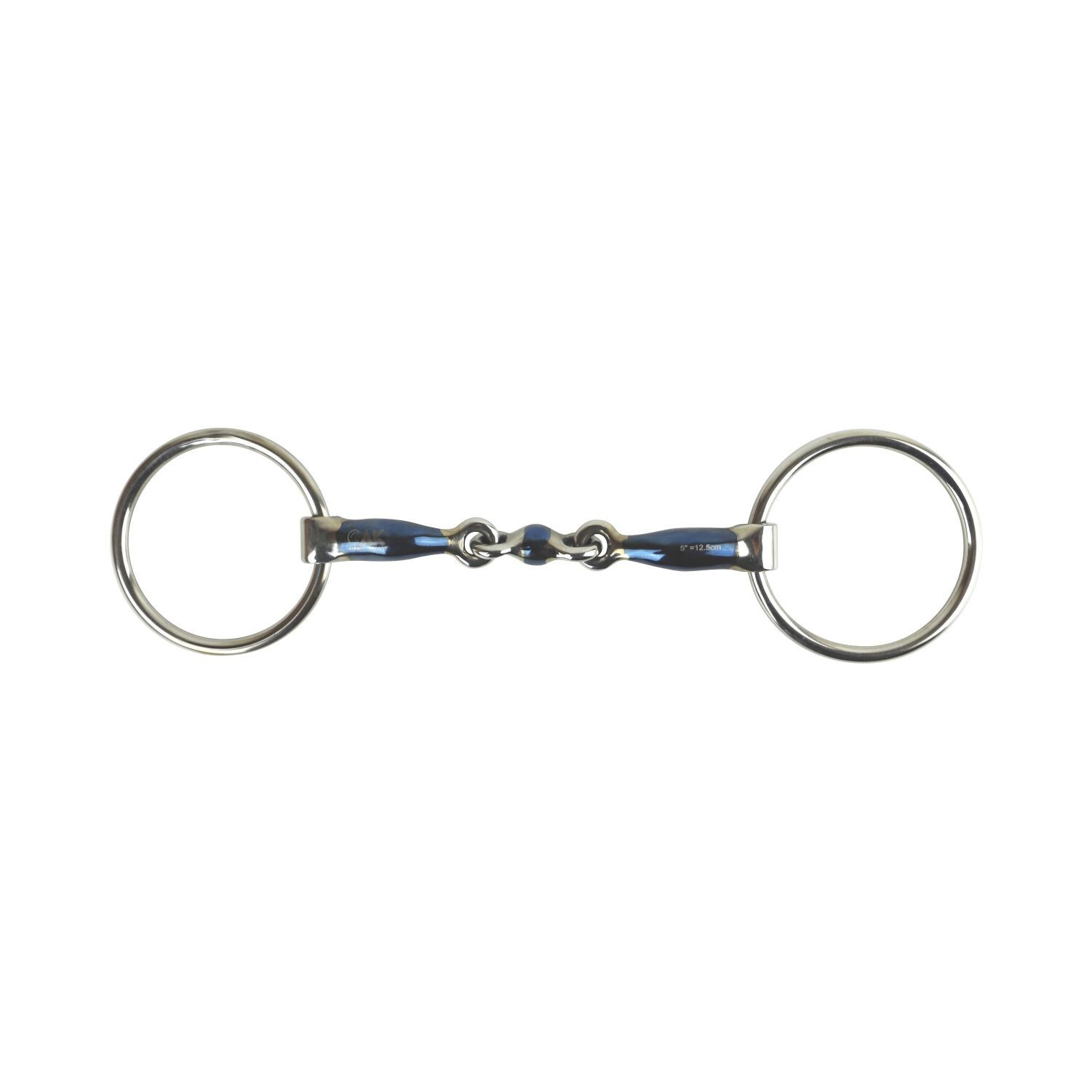 AK Loose ring double jointed Lozenge with curved shape Horse Riding Bit