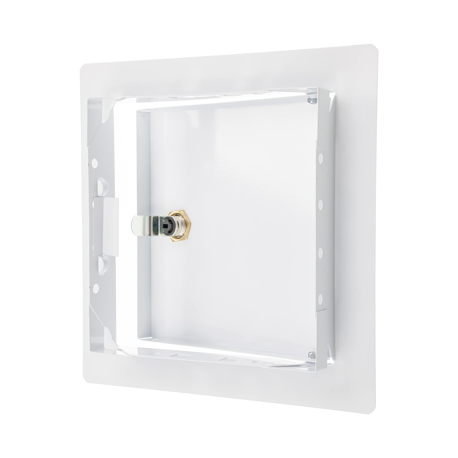 6 x 6 Lockable White Metal Access Panel. Service Shaft Door Panel with Key. P...