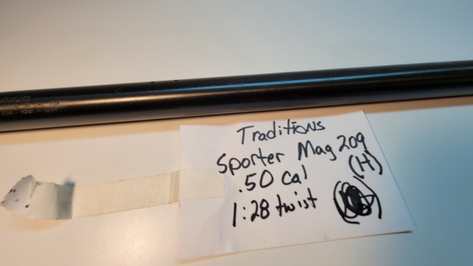 Traditions Sporter Mag 209 .50 Cal Inline Muzzleloader Barrel No Breech Plug (H)