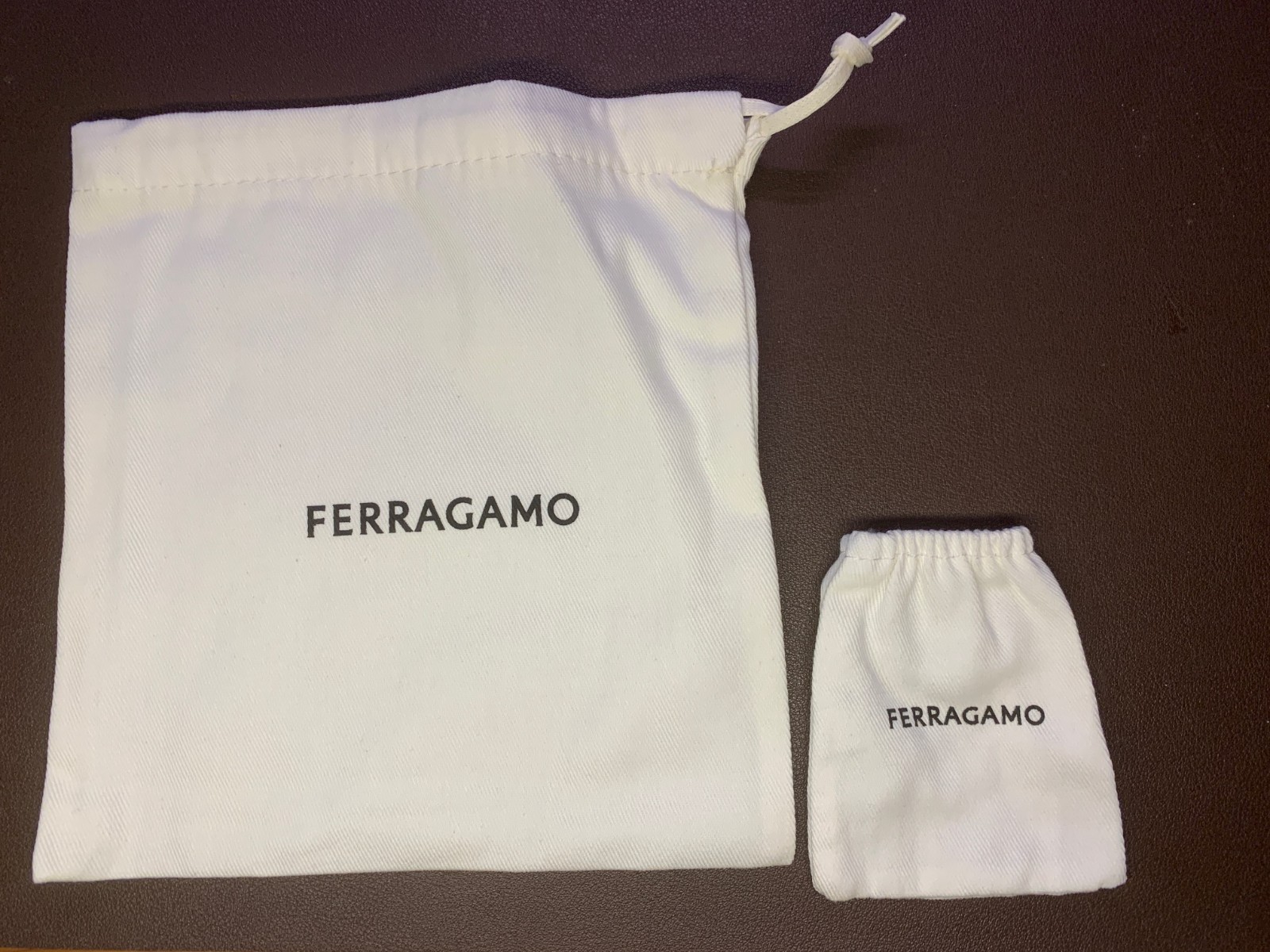 Ferragamo belt drawstring dust bag New Logo