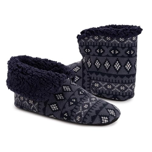mens Bootie Slipper Large-X-Large Blue