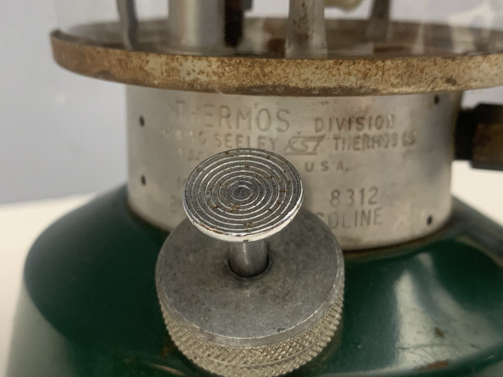 Thermos Lantern 1960's Original Model 8312 Green Vintage