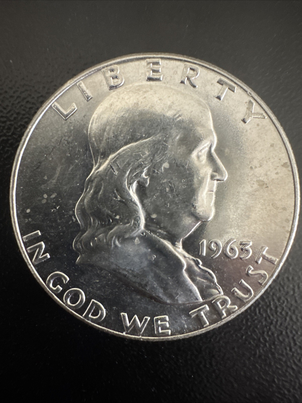 1963-D Franklin Half Dollar - 90% Silver - AU - Denver Mint US Coin