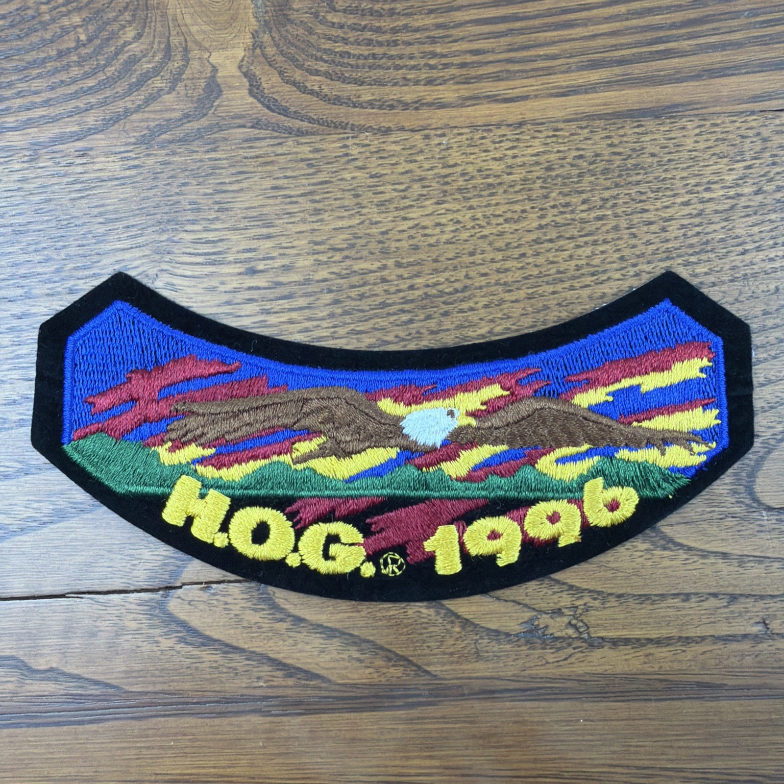 HARLEY DAVIDSON HOG 1996 Rocker PATCH HARLEY OWNERS GROUP New Never Used