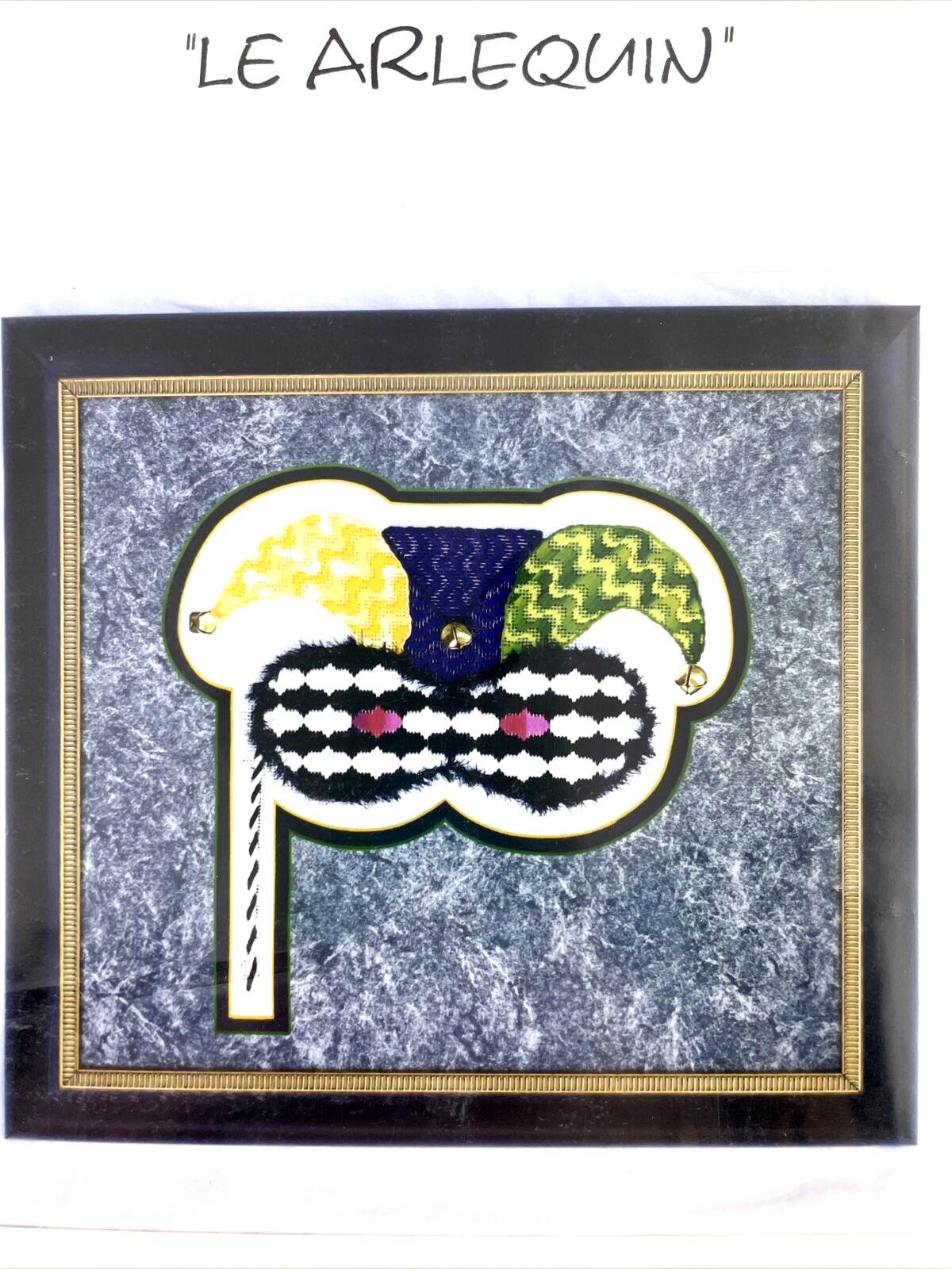 Donna Taylor Needlepoint PATTERN Mask Le Arlequin The Harlequin 5th in a Series