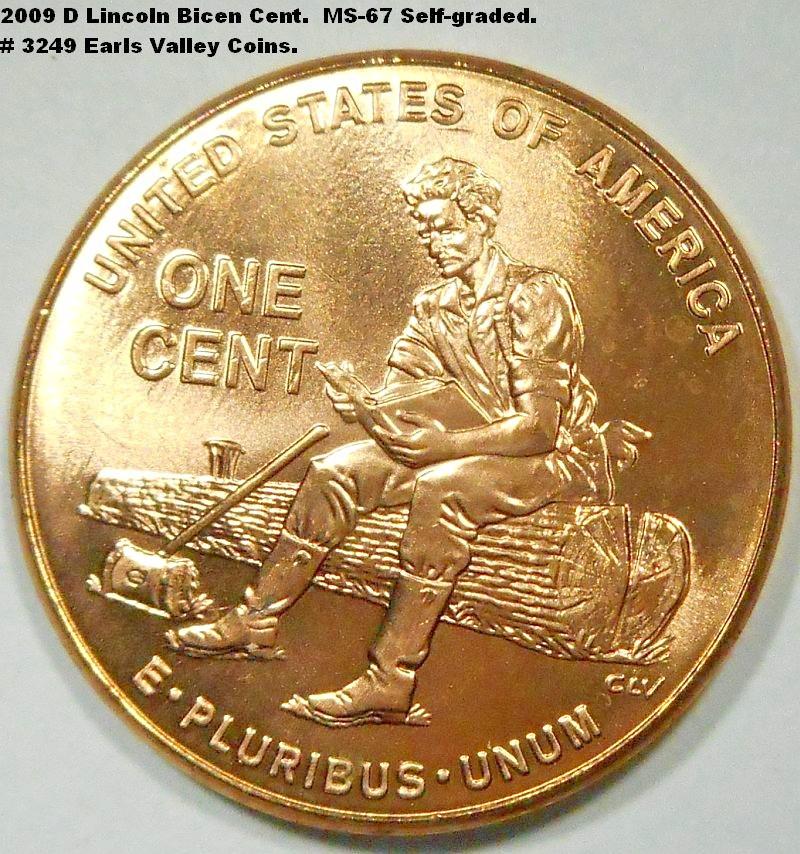 2009 D Bicentennial Lincoln cent. Uncirculated. Catalog #3249