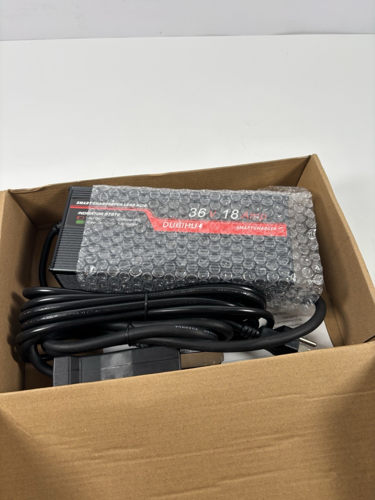 36V 18A Golf Cart Battery Charger for Lead Acid Batteries, 16FT Long Cable