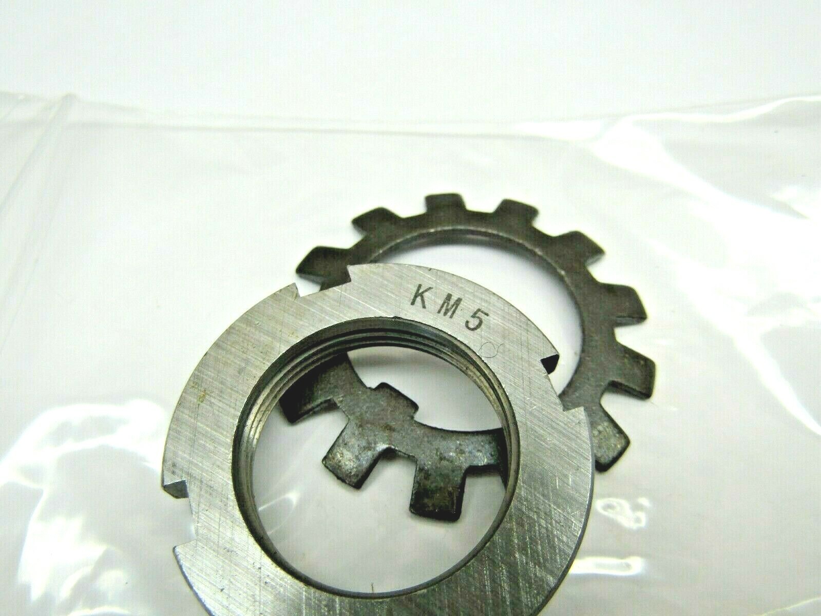 KM-5 M25X1.5 Metric Locknut with Lock Washer