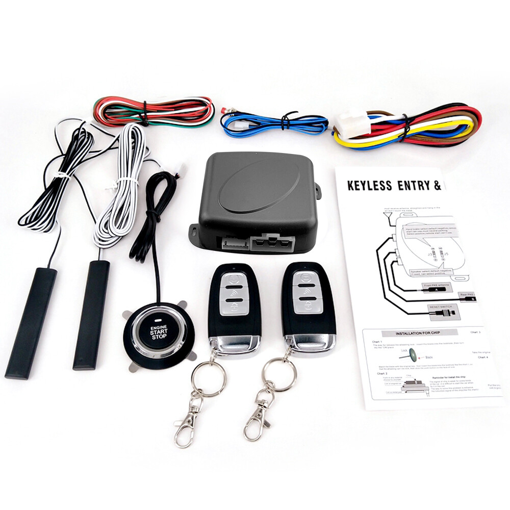 9Pcs  Push Button Remote Starter Keyless Entry Car  System Engine W3G5
