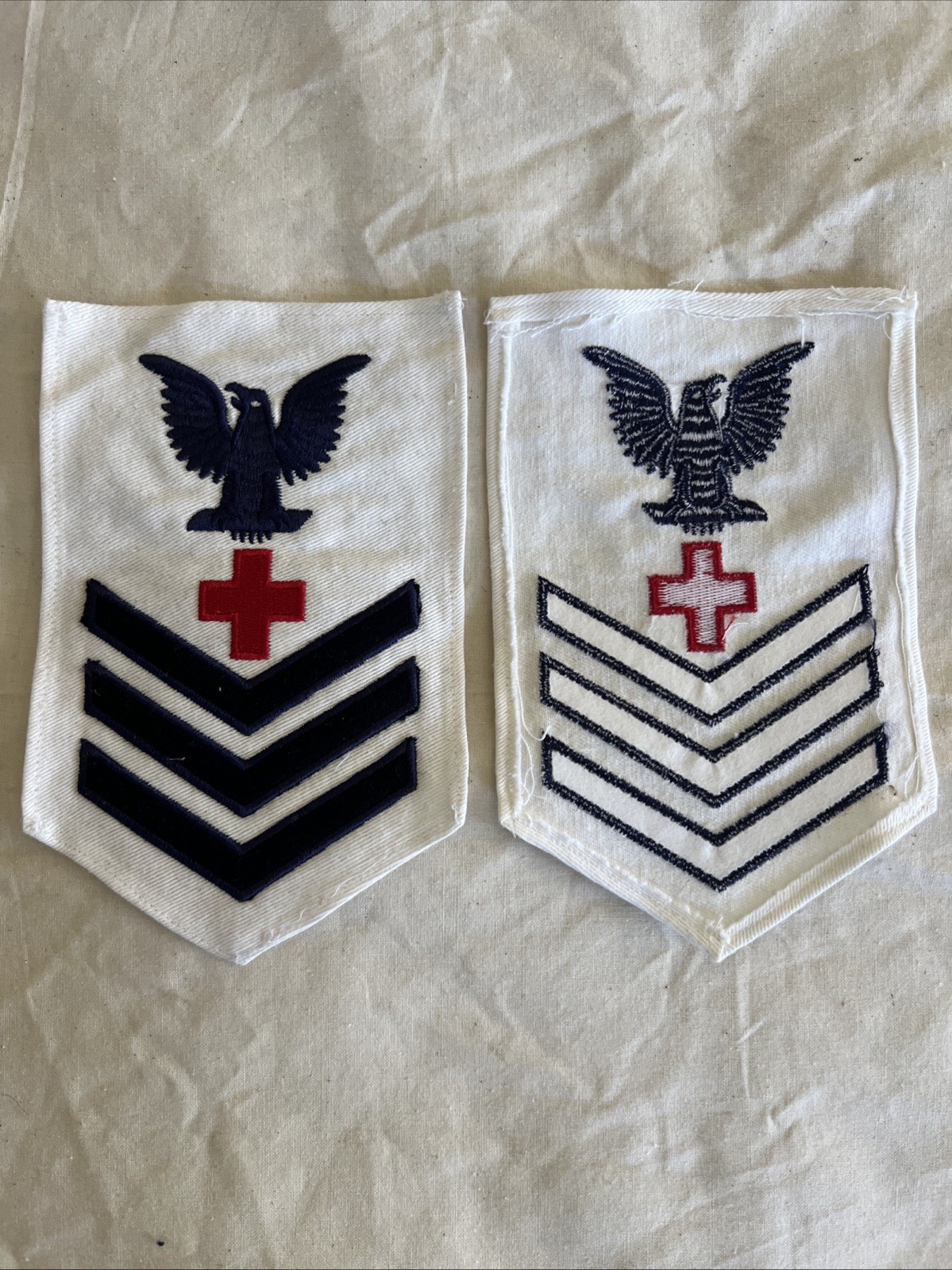 USNavy HM1 Petty Officer 1st Class rate. Hospital Corpsman Cotton. WW2 Repros