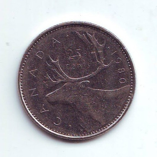 CANADA - 25 Cents - Elizabeth II 1980 - Nickel • 5.05 g • ⌀ 23.88 mm