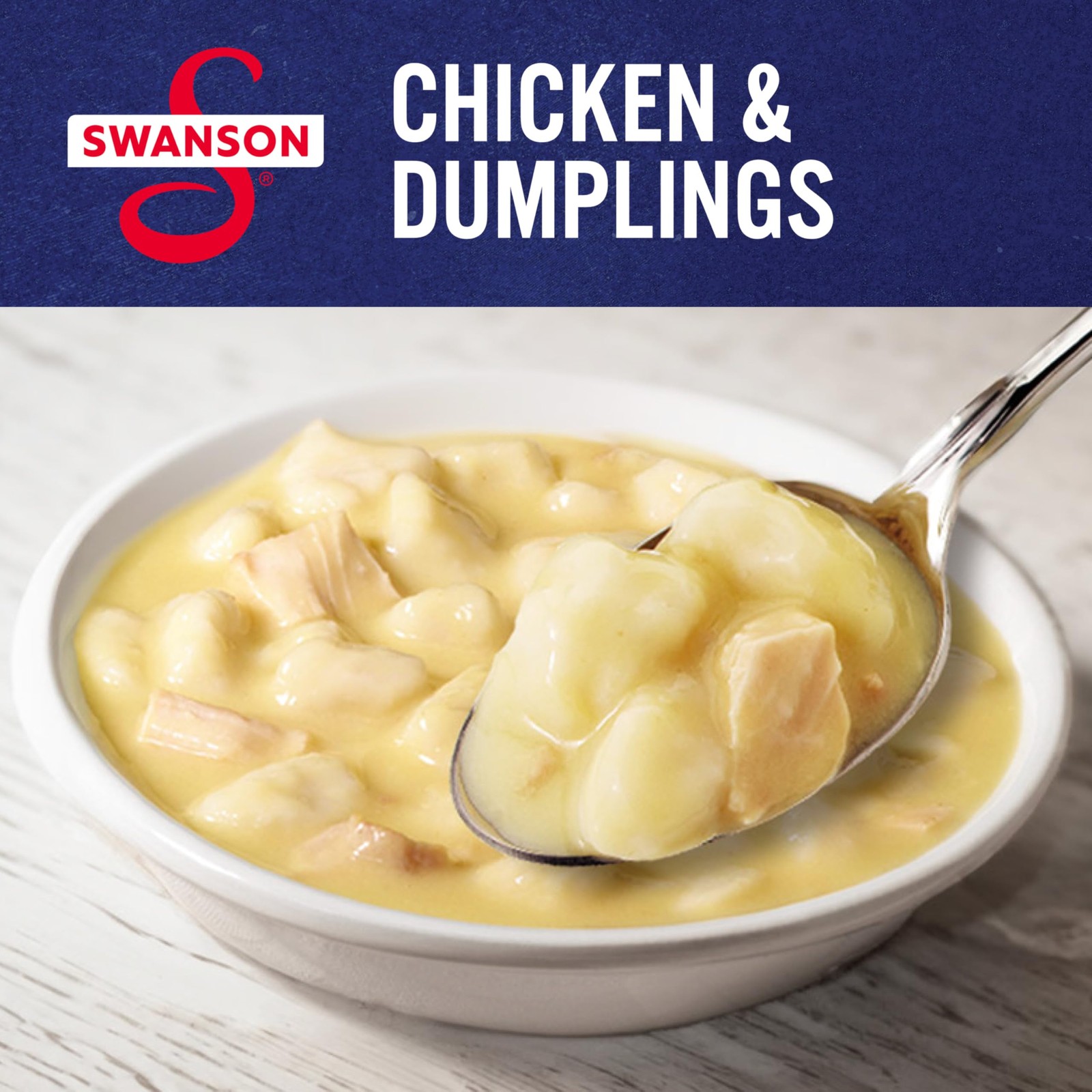 Canned Chicken and Dumplings, White Dark Meat, 10.5 oz Pack of 12