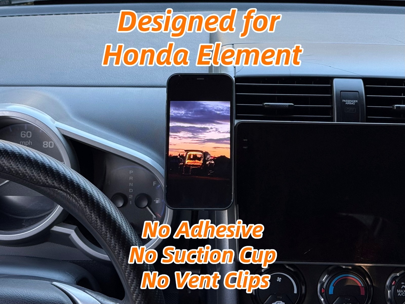 Honda Element Phone Mount Driver's Side Cubby Fit