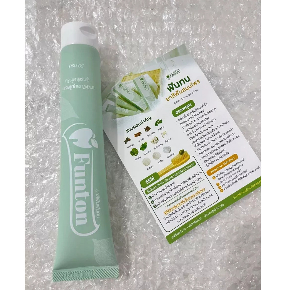 Funton Herbal Toothpaste Natural Toothpaste Original 50g x 6 Thai Formula