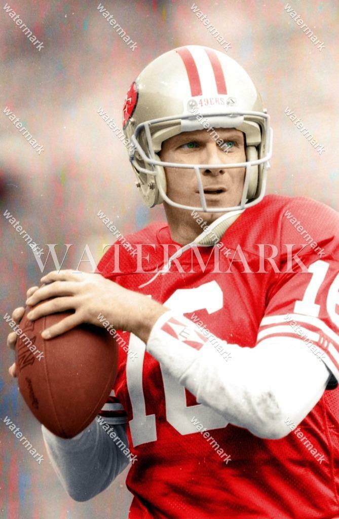 CN533 Joe Montana San Francisco 49ers Football 8x10 11x14 16x20 Colorized Photo