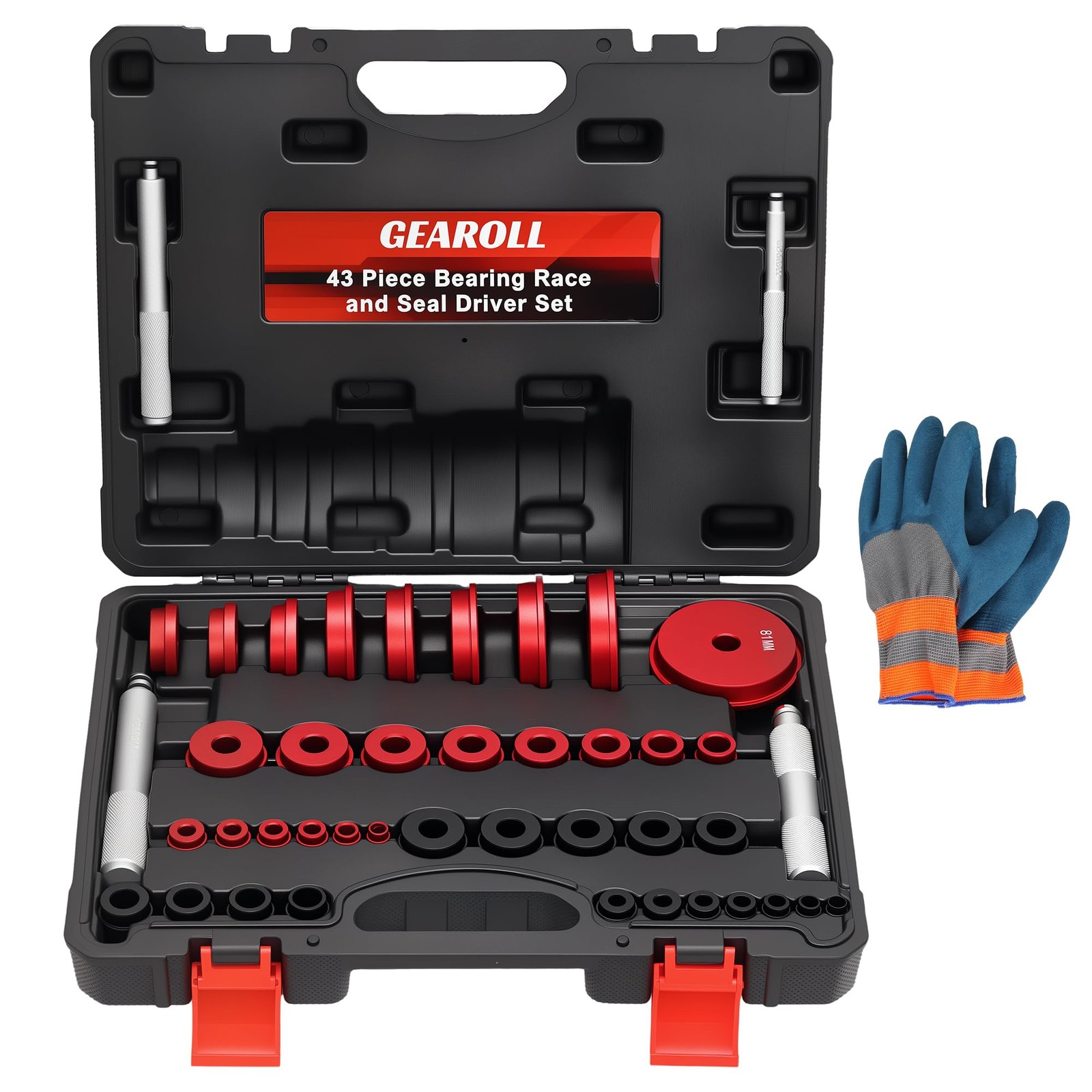 GEAROLL Bearing Press Kit, Race and Seal 43 Piece Kit