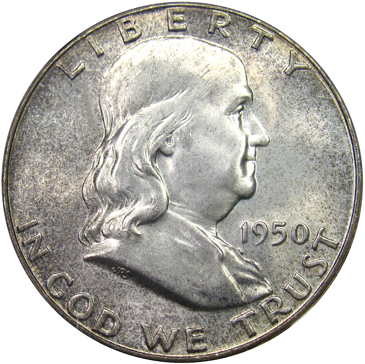 1950 50C NGC MS64FBL FRANKLIN ~ AMAZING PQ SURFACES!