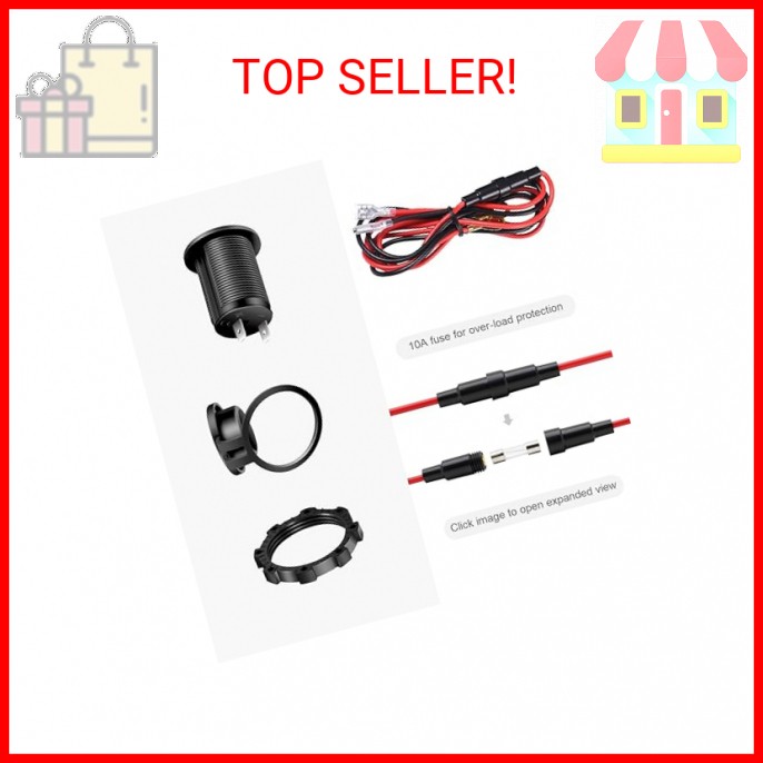 Cigarette Lighter Socket Car Marine Motorcycle ATV RV Lighter Socket Power Outle