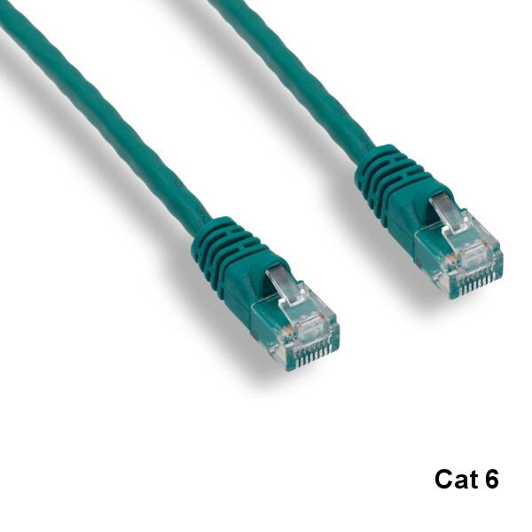 Kentek Green 14ft Cat6 UTP Patch Cord 24AWG 550MHz RJ45 Router Network Internet