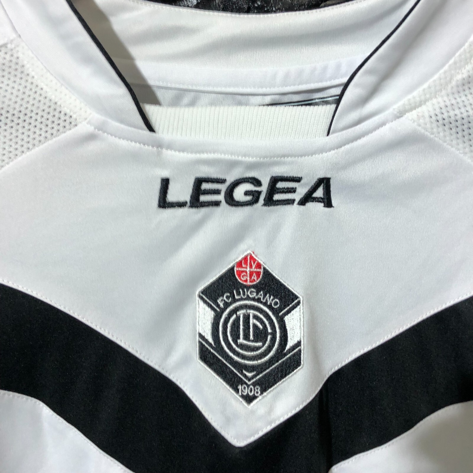 Lugano Jersey Long Sleeve Away football shirt 2012-2013 Legea Polyester Mens L