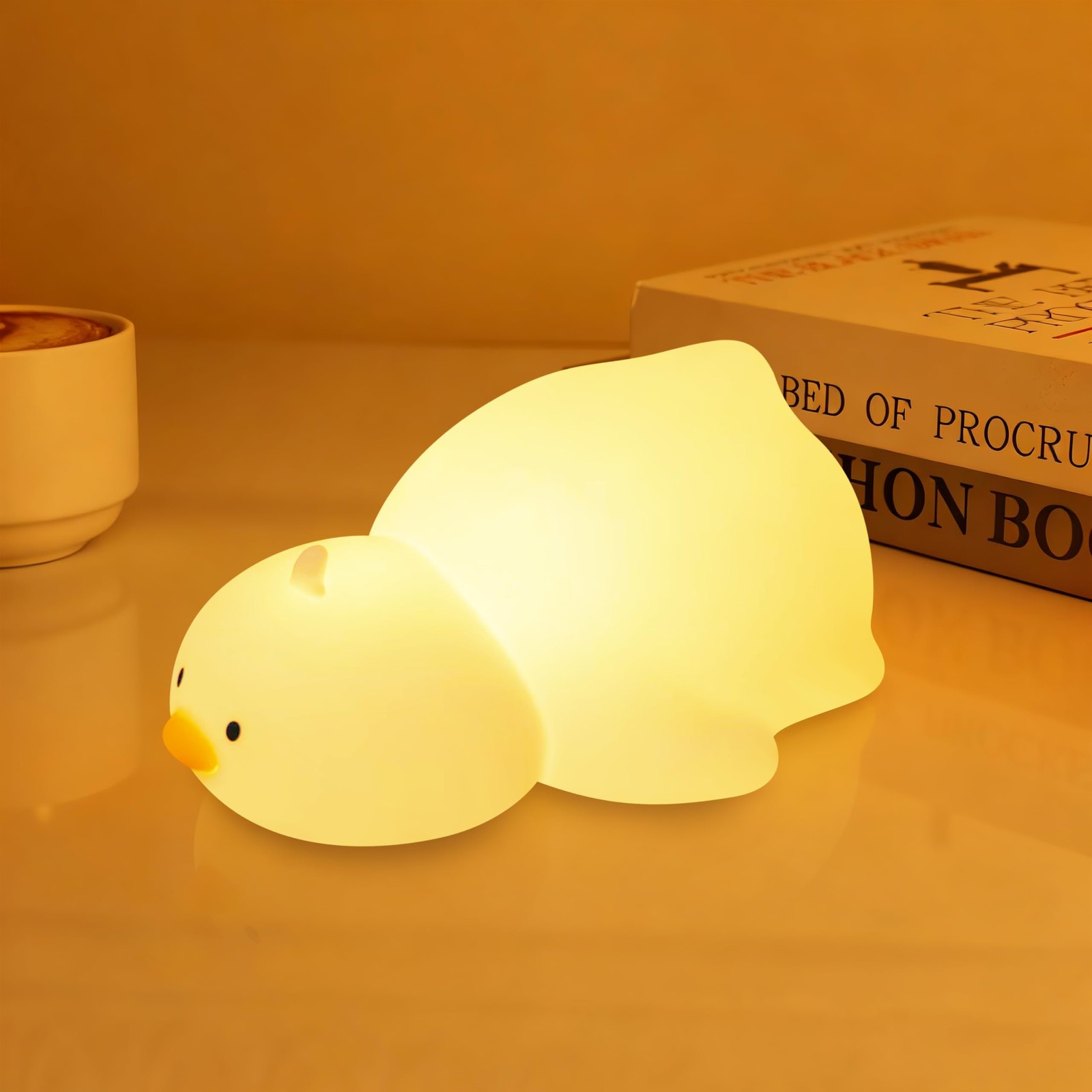Night Light for Kids, Rechargeable Dimmable Silicone LED Nightlight with 7 Co...