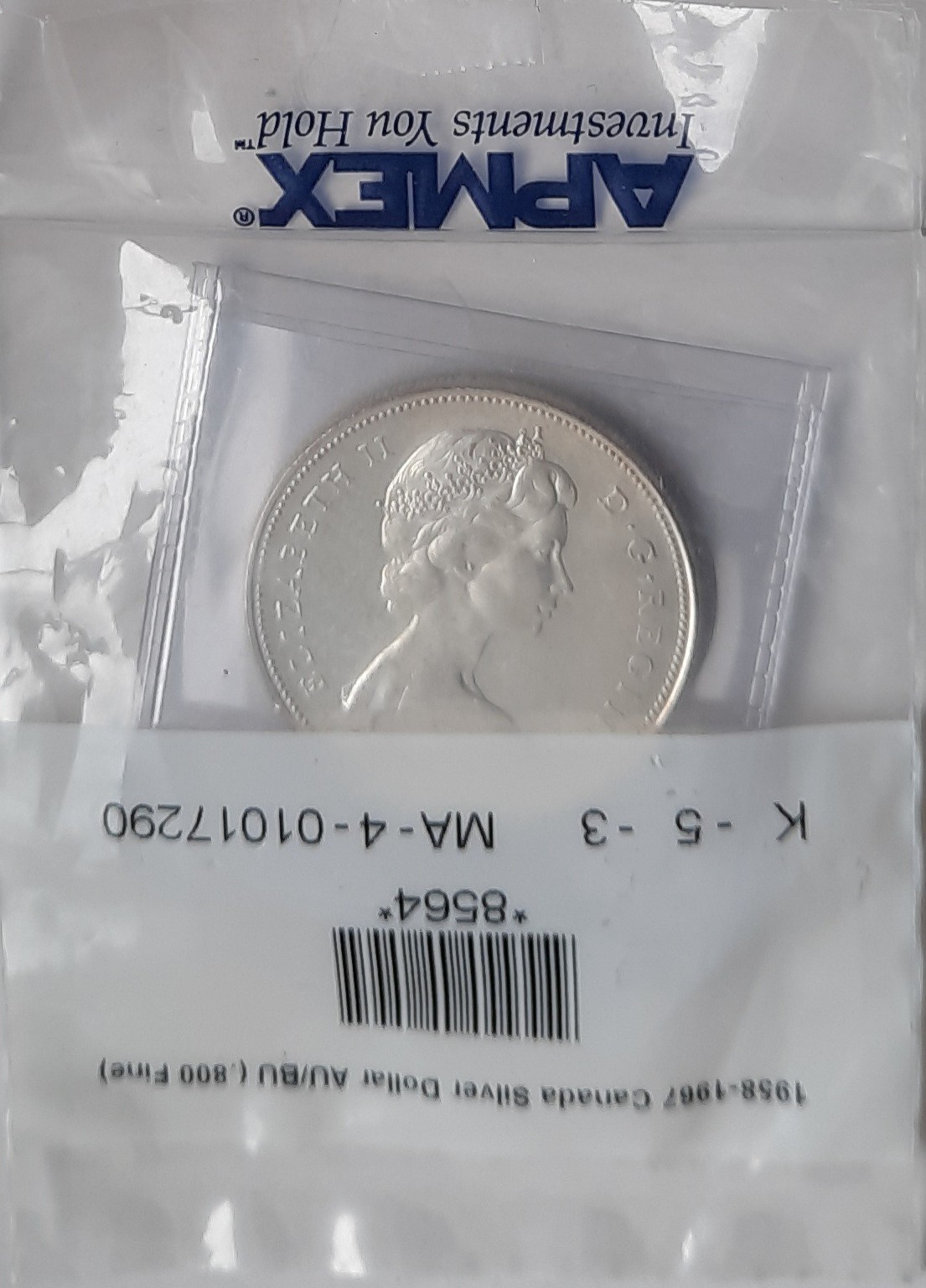 1966 Canada Silver Dollar – AU/BU – 80% Silver