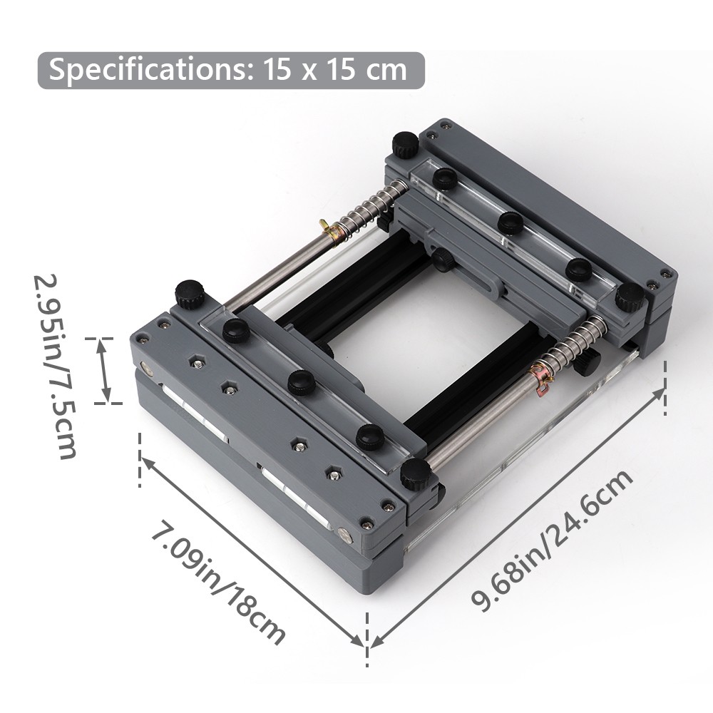 Manual PCB Screen Printing Machine 15x15cm Desktop SMT Solder Stencil Printer US
