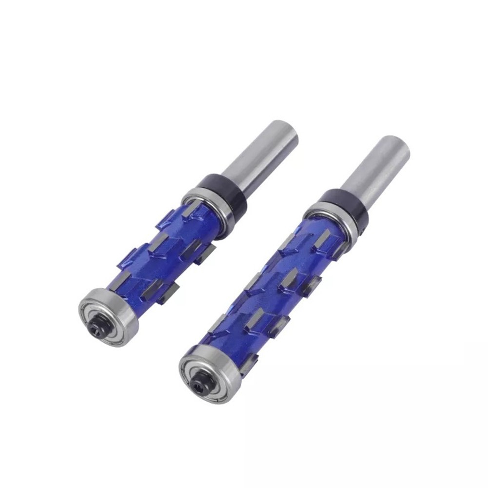 Carbide Router Bit with 12mm Shank Double Bearing Flush Trim for Wood CNC