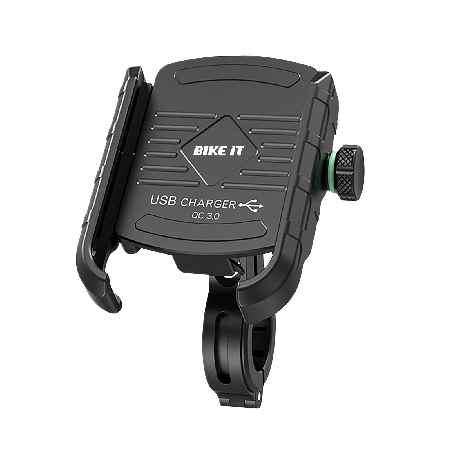 Bike It QC 3.0 USB Motorcycle Phone Charger Holder Motorbike Mount Cradle