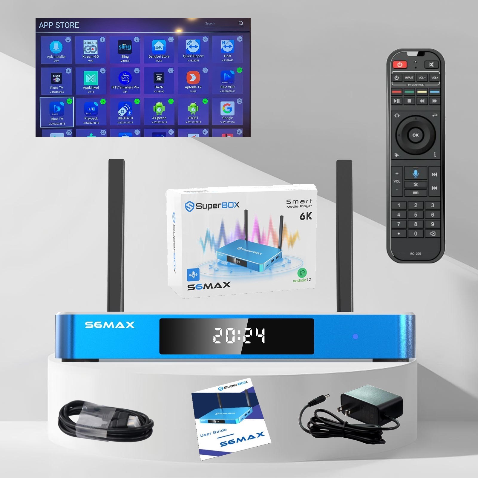 Streaming Box with all channel Superbox S6MAX VS VSEEBOX Media Player