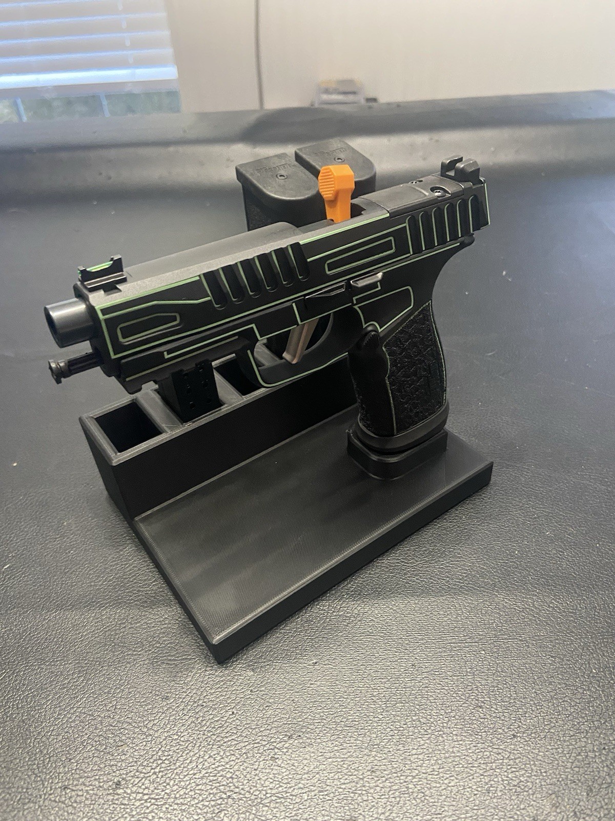 Sig Sauer P365 FUSE  Gun Stand And Magazine Holder Black In Color
