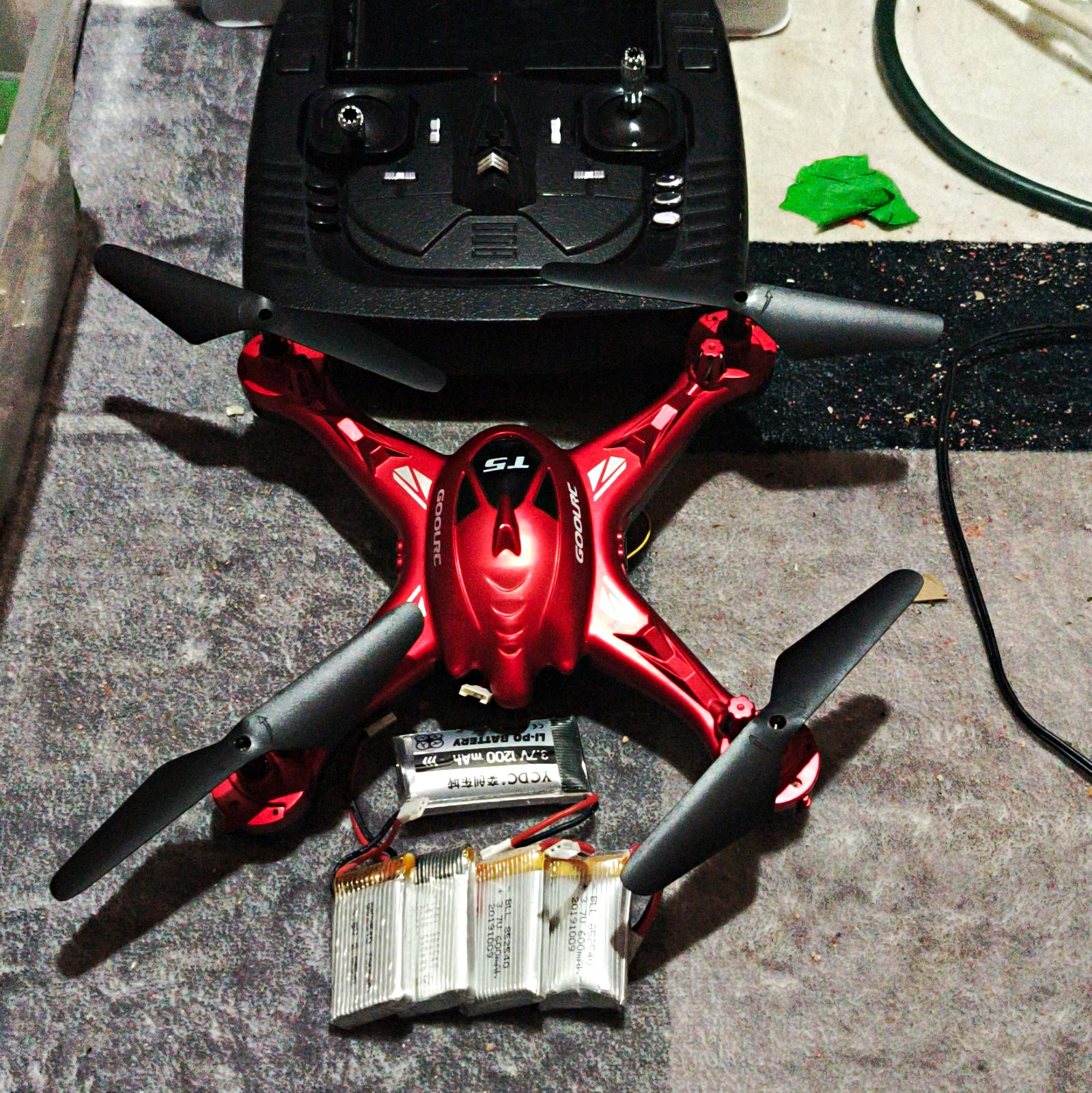 4 Batteries GoolRC T5 FPV WiFi RC Quadcopter Drone,Screen In Remote Control,New