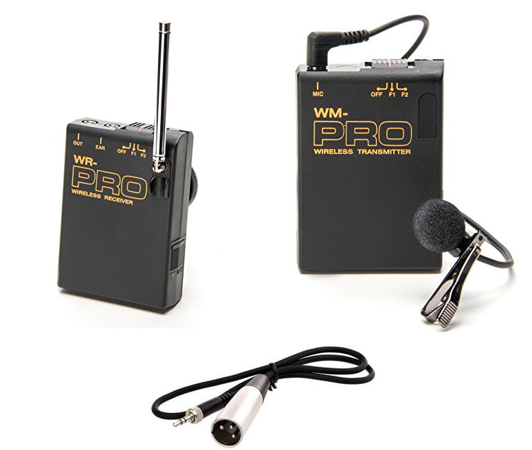 Pro XA25 WLM XLR M wireless lavalier mic for Canon XF100 XA20 XA10 HD audio