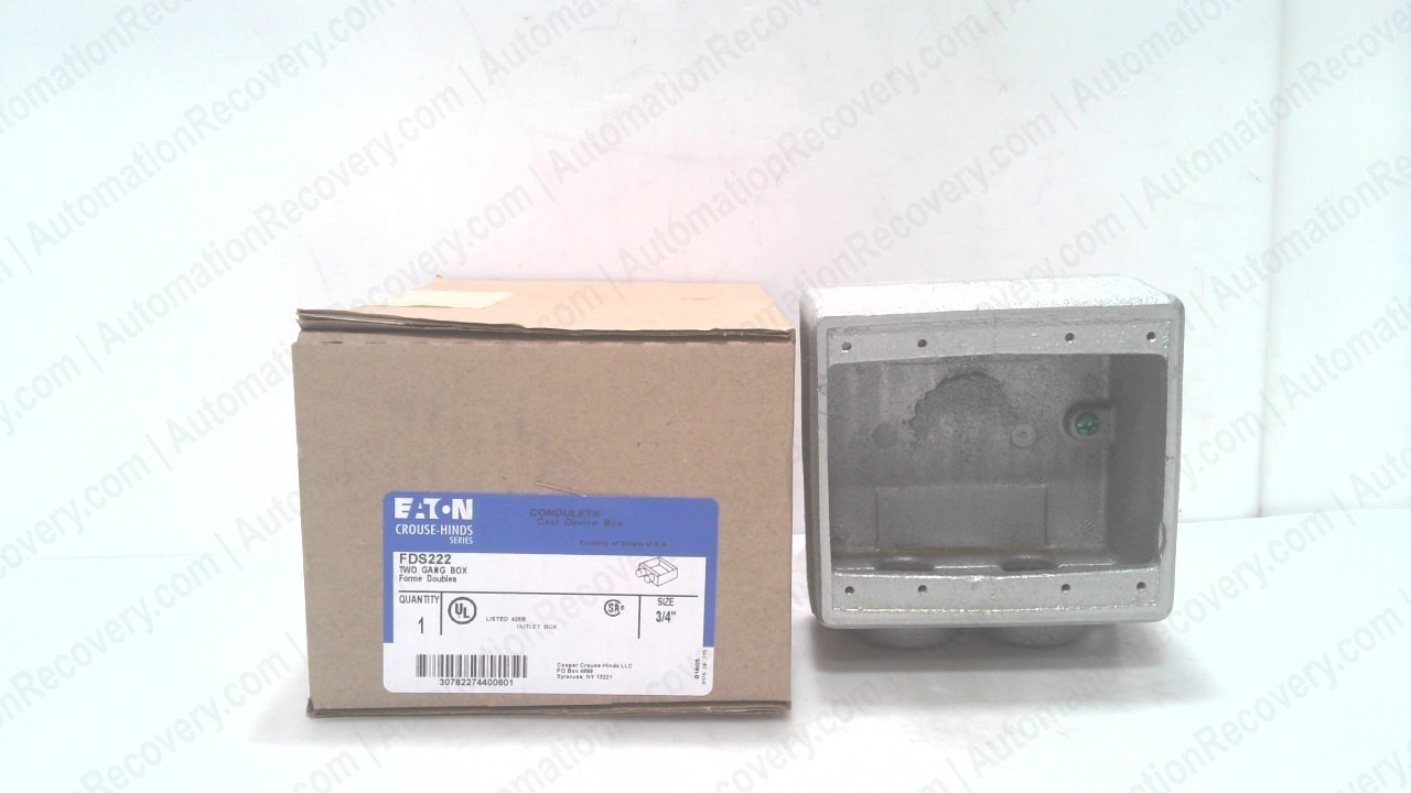 EATON FDS222, TWO GANG DEVICE BOX, NEW #277896
