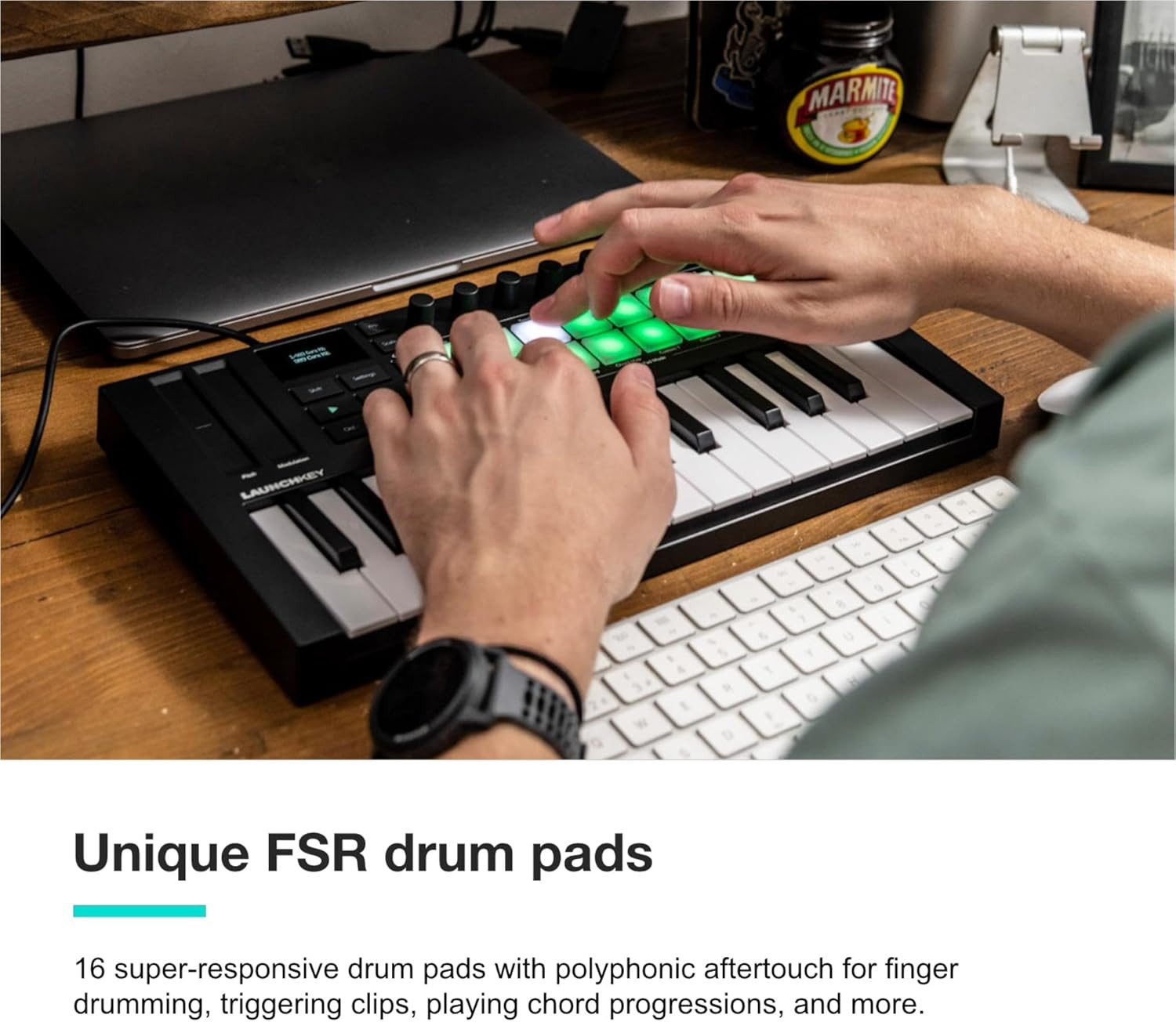Launchkey Mini 25 MK4 — Portable 25 Mini-Key, USB, MIDI Keyboard Controller with