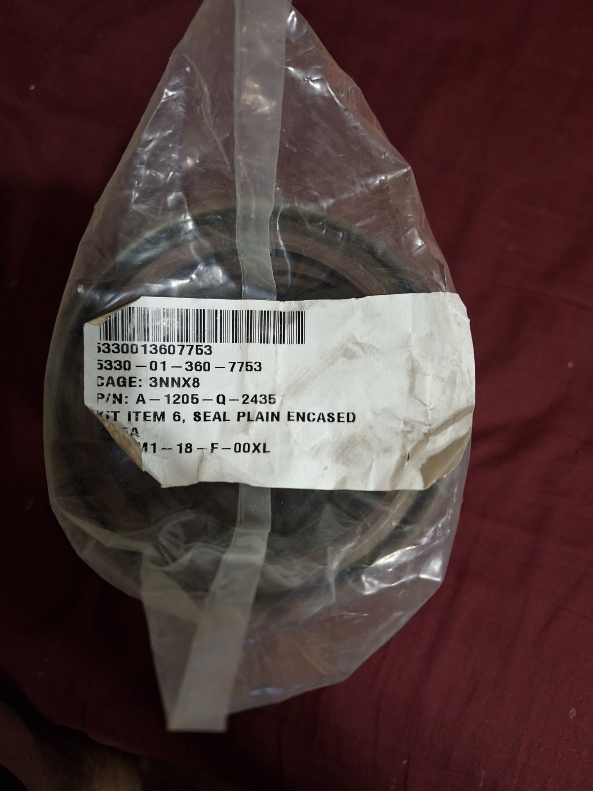 FMTV MRAP A-1205-Q-2435 PLAIN ENCASED SEAL 3710773C1 5330-01-360-7753