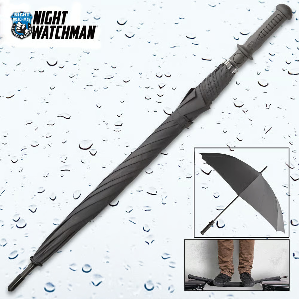 Night Watchman Self-Defense Umbrella With Breaker Tip