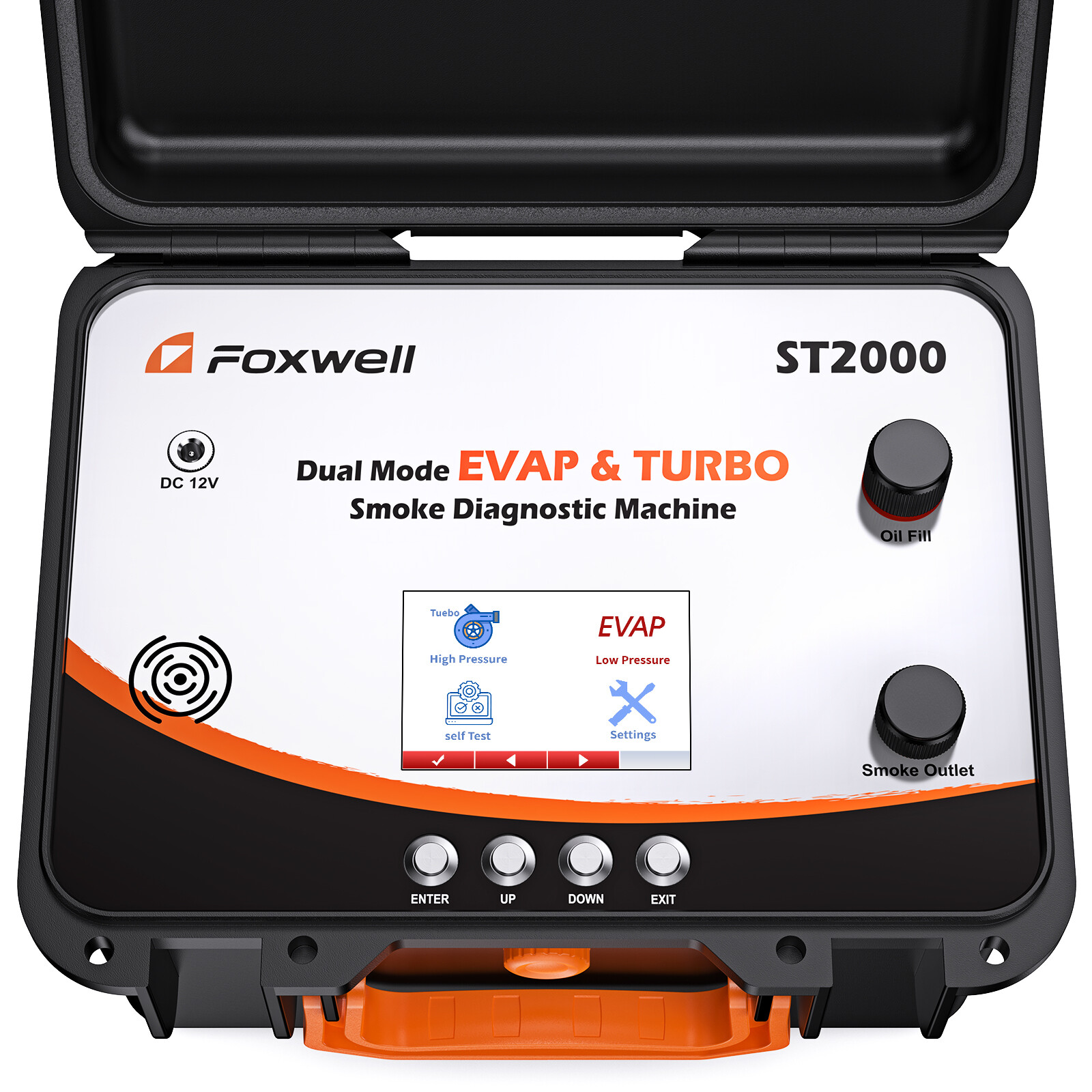 Dual Mode Smoke Machine FOXWELL ST2000 for EVAP & Turbo Diagnostics
