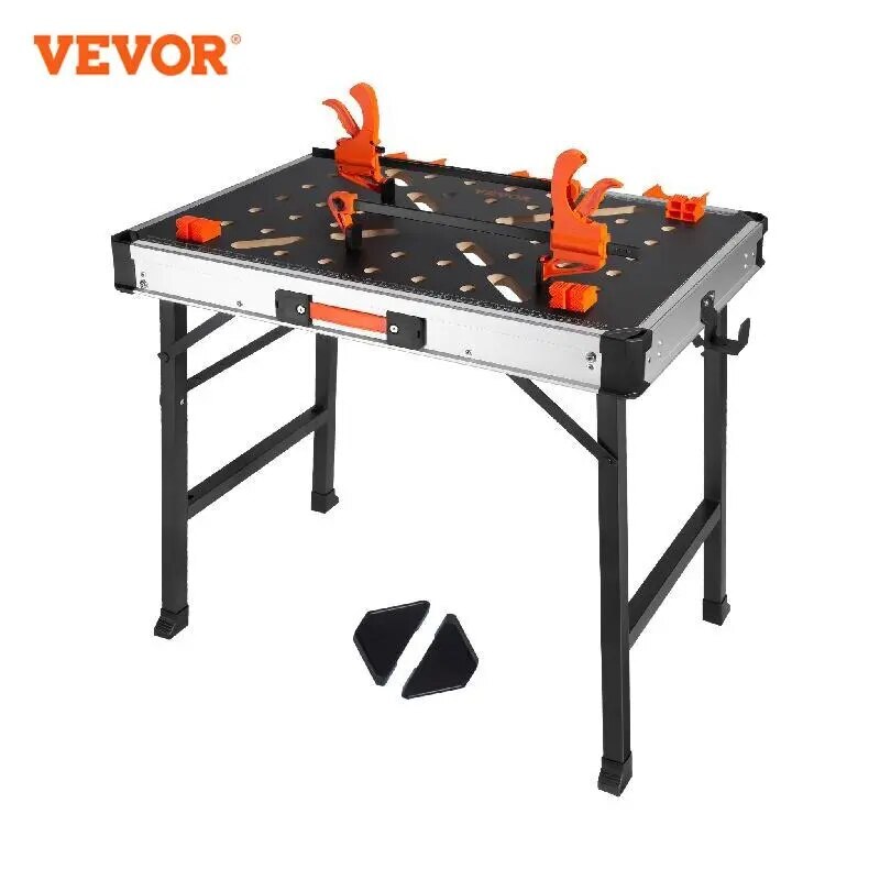 Folding Work Table 1000LBS Load Capacity Multifuctional Portable Workbench