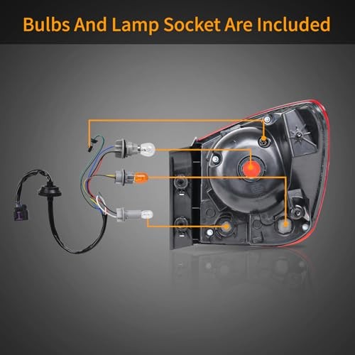 Tail Light Assembly Compatible with 2011-2015 Chevy Cruze Tail Driver Side