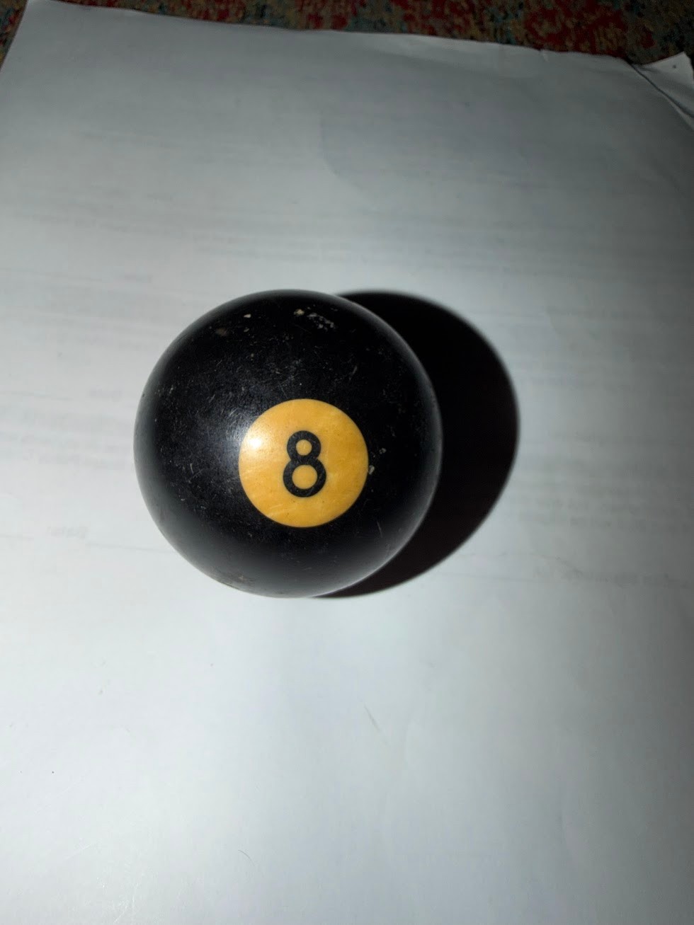 Vintage Black 8 Ball Regulation 2.25" Billiards Pool Ball 5.6 oz
