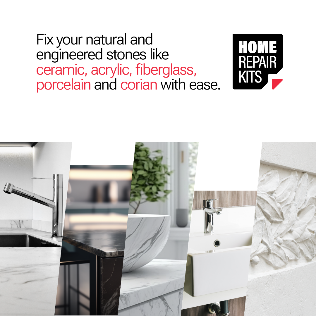 Granite & Marble Acrylic Repair Diy Kit - Light Cure