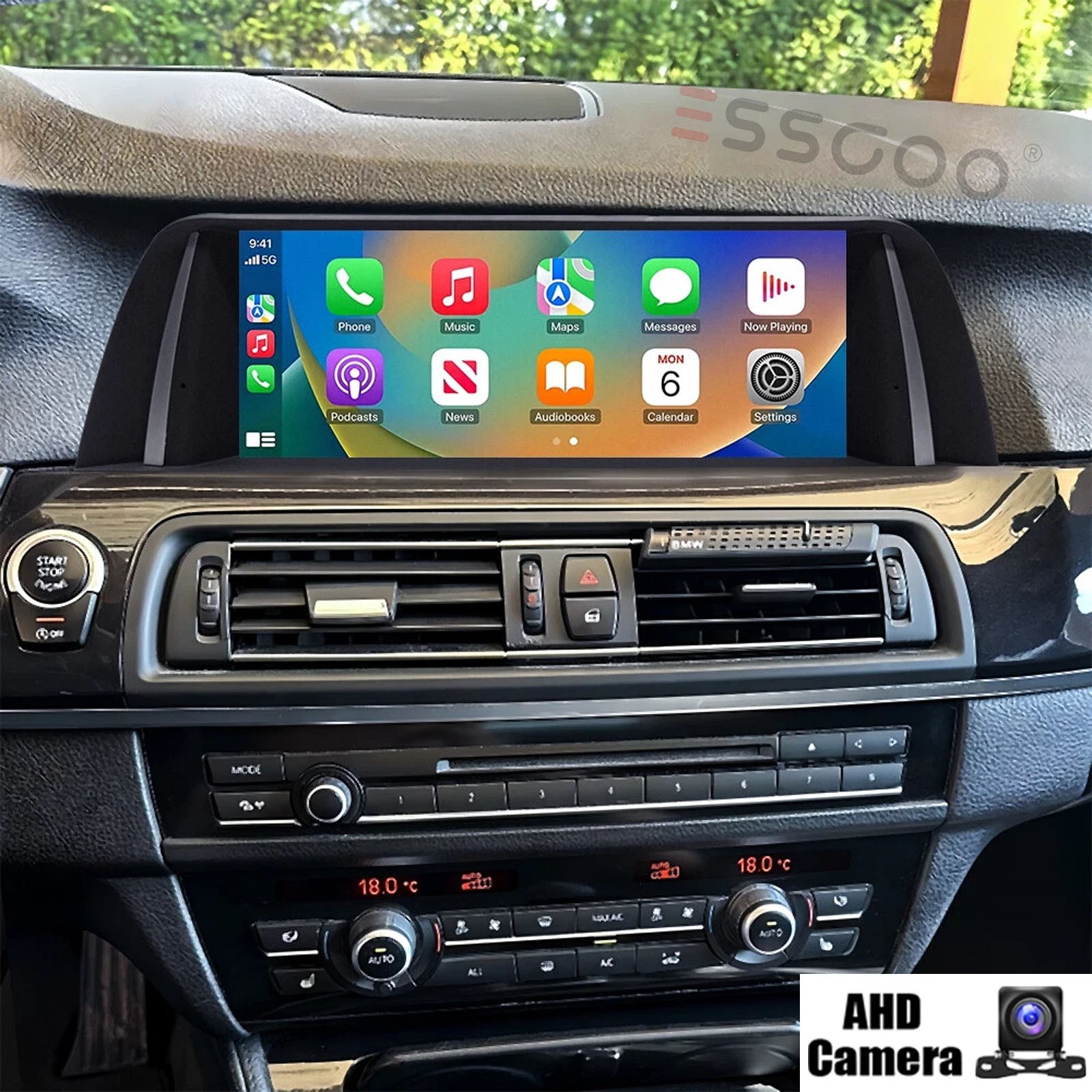 For BMW 5 Series F10 F11 NBT 2013-2016 Carplay Android 15 Car Stereo AHD 128GB