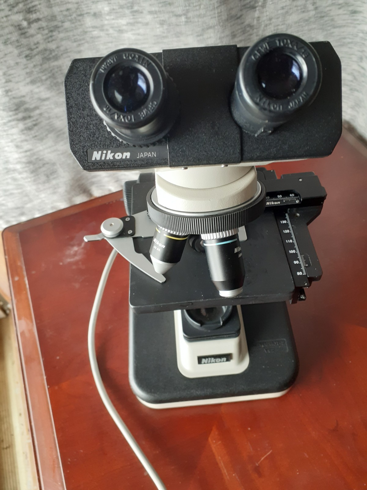 Nikon YS2-T Alphaphot Binocular Microscope w/ Eyepieces & 3 Objective Lenses