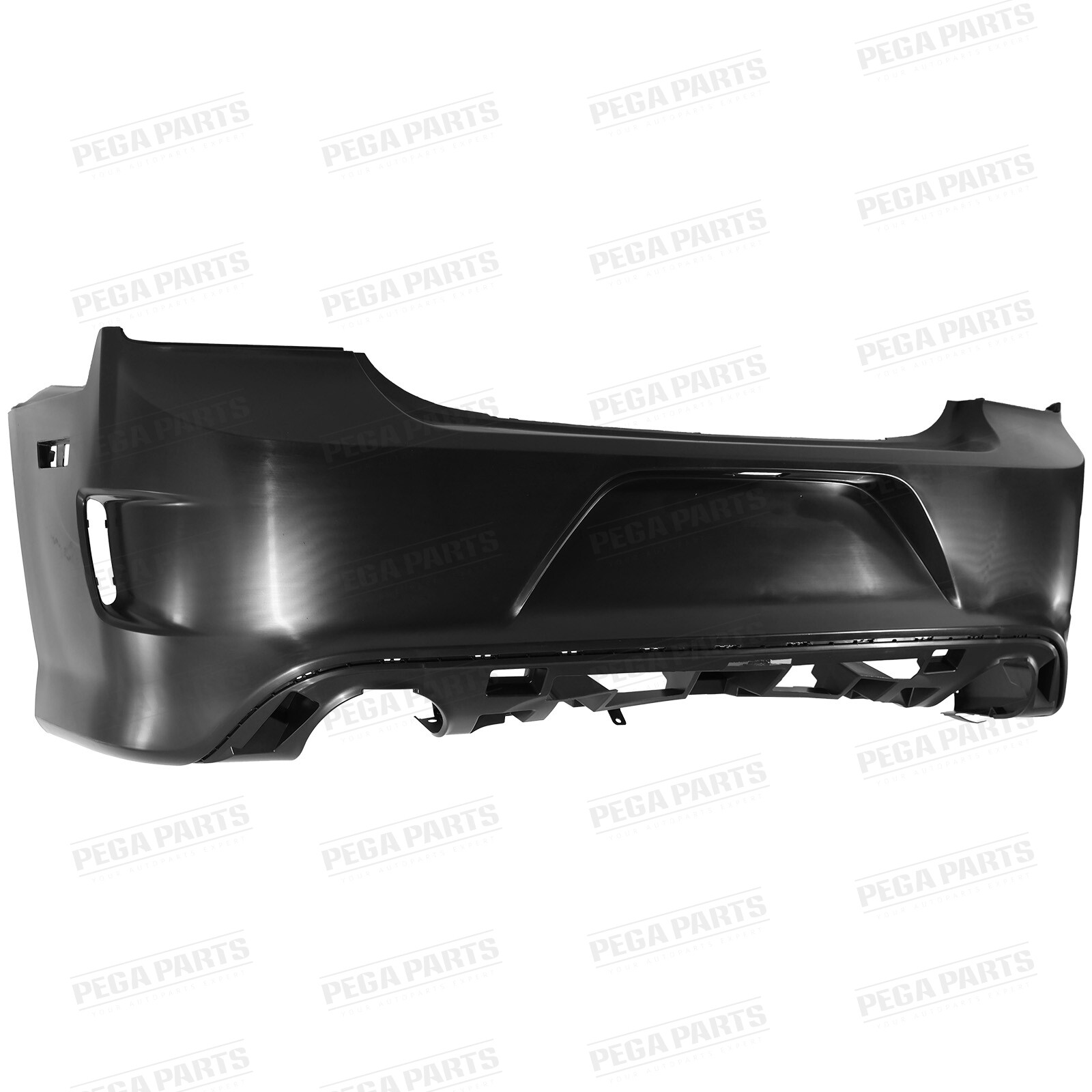 SRT 8 Style Rear Bumper Cover Fascia w/Side Grille For 2011-2014 Dodge Charger