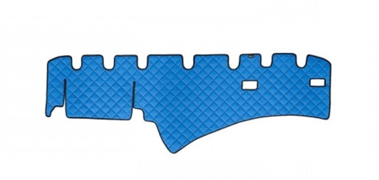 #Blue Eco Leather Dashboard Mat Decor for Scania R 2004-2016 RHD series