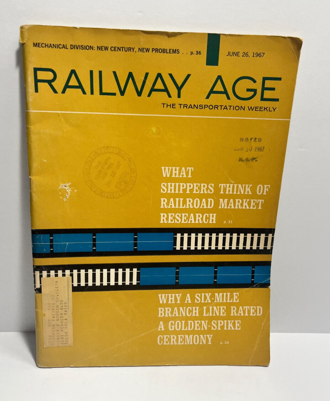 Railway Age The Transportation Weekly June 26, 1967